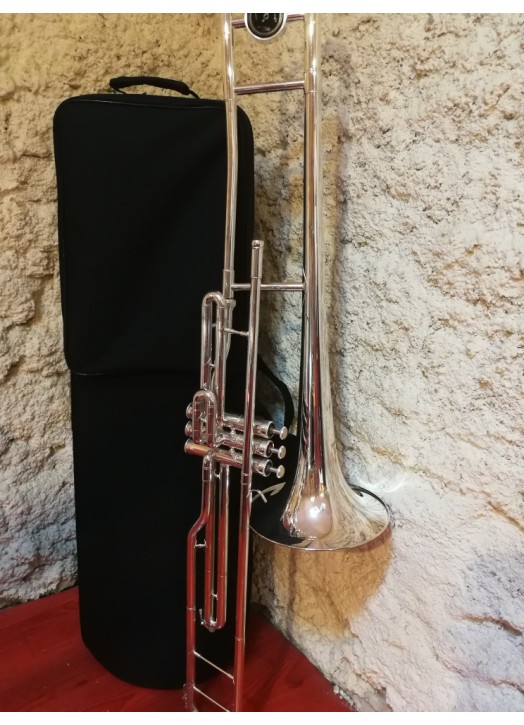 trombone a pistons argenté HSC131